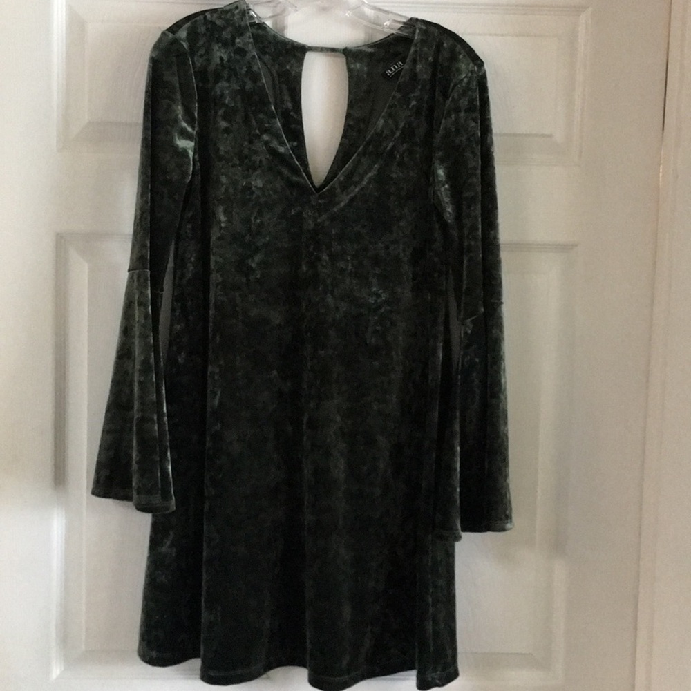 ANA Olive Bell Sleeve Dress